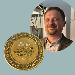 Dr. Maciej Pieczarka is the winner of this year's "Iuvenes Wratislaviae" Award